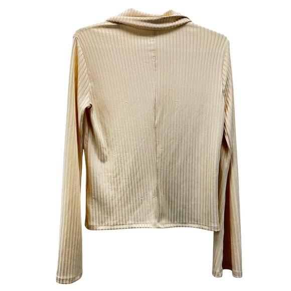 Reformation Esmeray Knit Top Cream Small Ivory - Picture 3 of 13